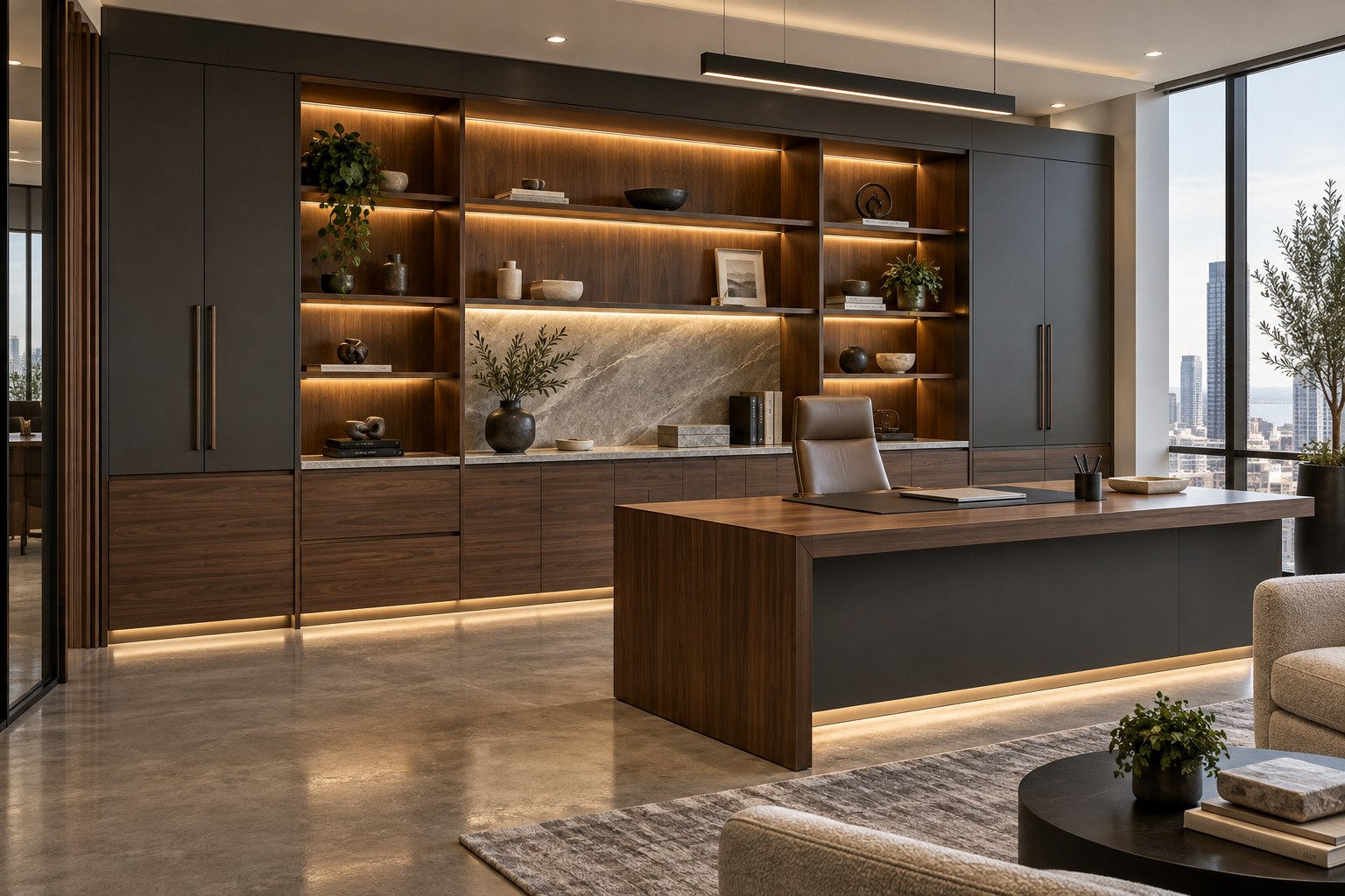Commercial custom cabinetry and built-ins